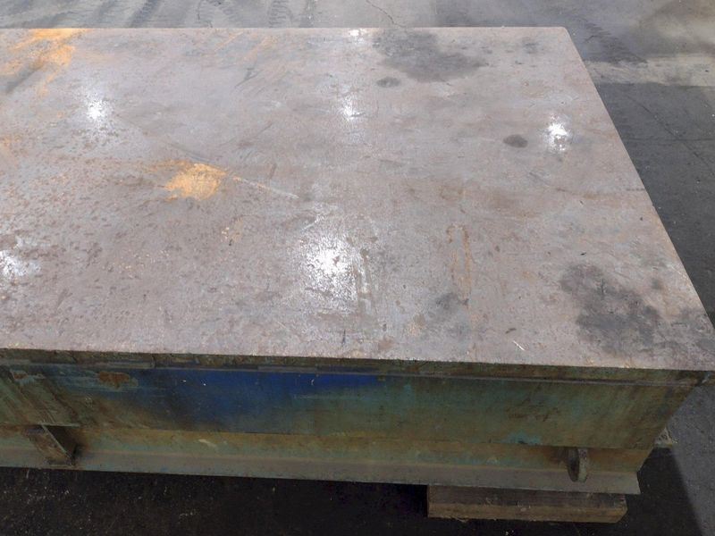 16' X 6' X 26"H HEAVY DUTY STEEL TOP WELDING LAYOUT TABLE: STOCK #18978