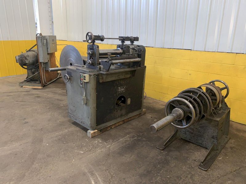 18" WIDE X 4500 LB X 3" ARBOR STANAT MODEL #S-180  SLITTING LINE: STOCK #13717