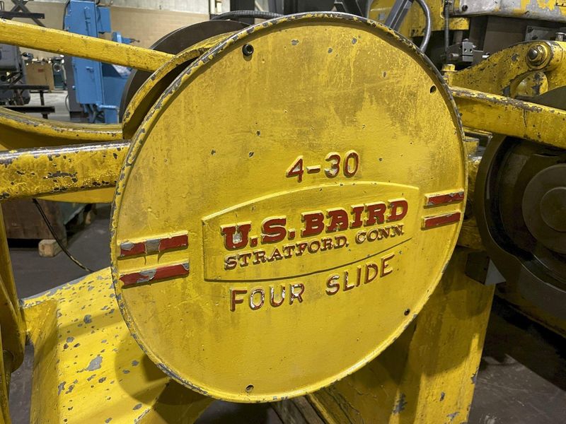 1/4" X 30" US BAIRD #430 FOUR SLIDE WIRE FORMING MACHINE: STOCK #15698