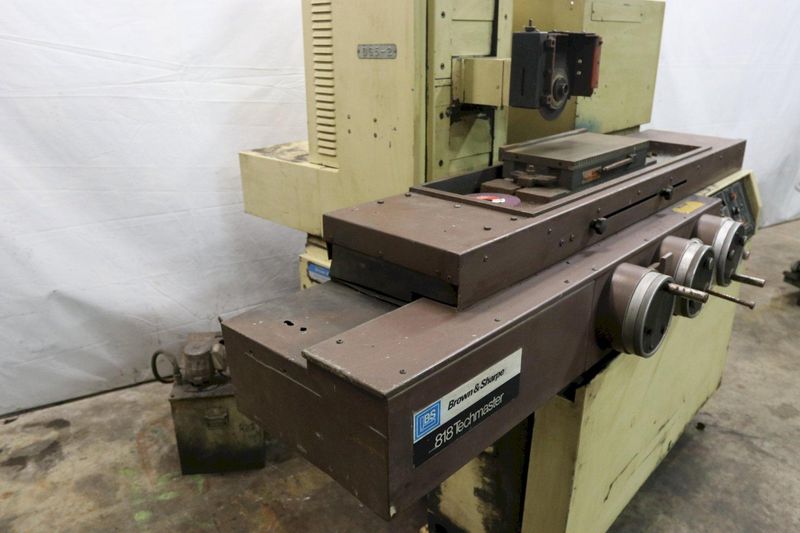 8" X 18" BROWN & SHARPE MODEL #818 TECHMASTER HORIZONTAL SURFACE GRINDER: STOCK #12242