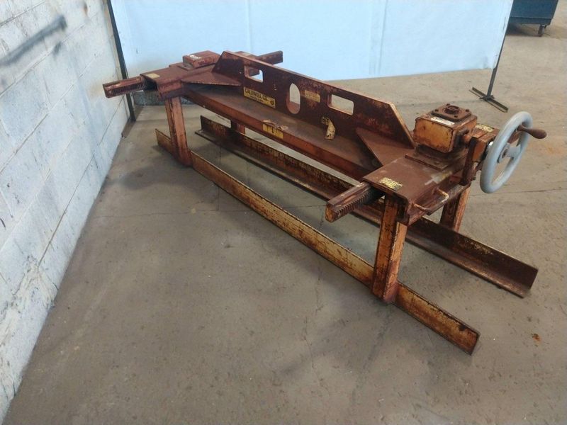 6000 LBS X 96" X 12-48" WIDE CALDWELL ADJUSTABLE PLATE / SHEET LIFTER: STOCK #12303