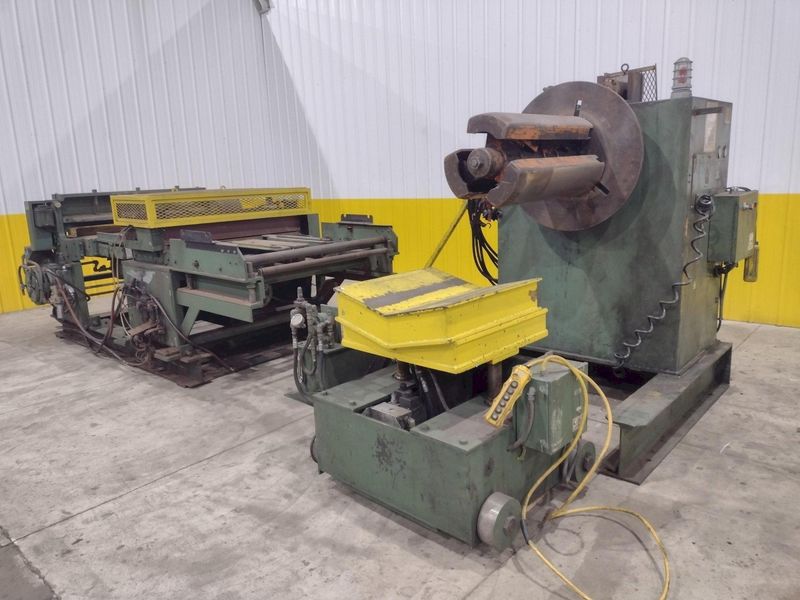 6,000 LBS AMERICAN MODEL #1000 MOTORIZED COIL REEL UNCOILER & COIL CAR: STOCK #21322