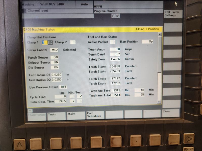2008 Whitney 3400-XP Combination Plasma / Turret Punch (#5528)