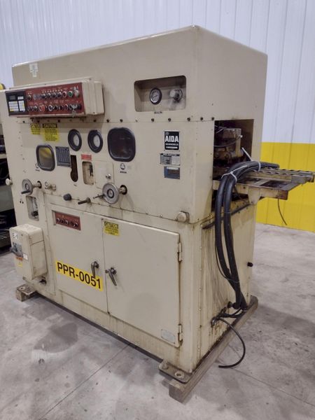 15" X .125" AIDA MODEL #LFS-40R STRAIGHTENER & SERVO COIL STRIP FEEDER: STOCK #20565