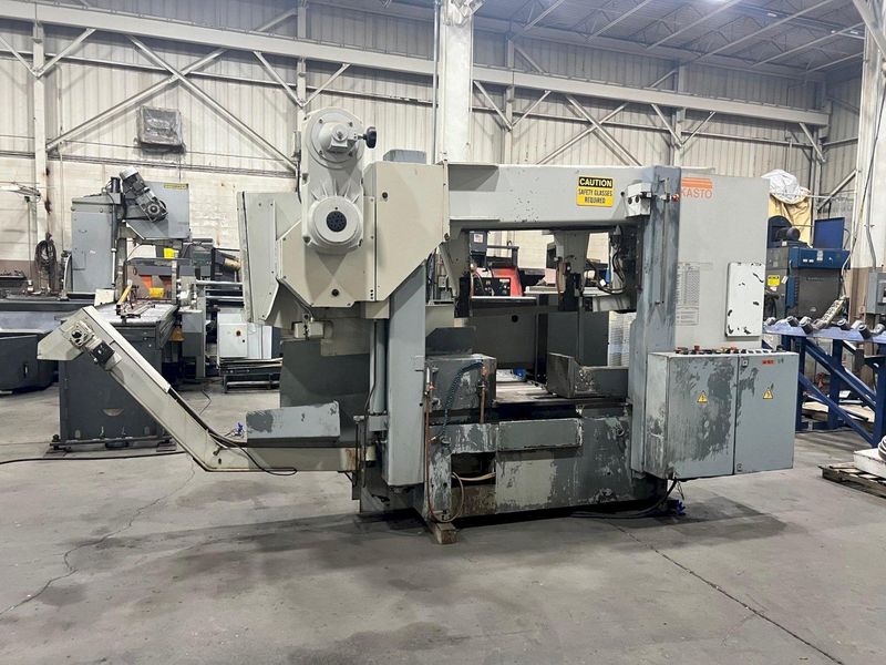 USED KASTO MODEL HBA-520 AU 20.5" X 20.5" AUTOMATIC HORIZONTAL BANDSAW, STOCK# 10649, YEAR 1997