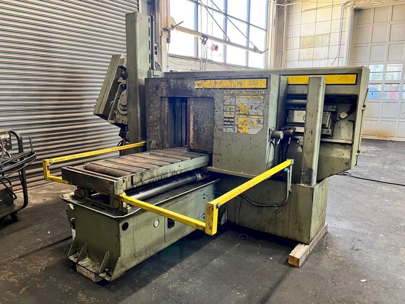 USED HYD-MECH MODEL H-20A 20" X 20" FULLY AUTOMATIC DUAL COLUMN BANDSAW, Stock# 10946, Year: 199