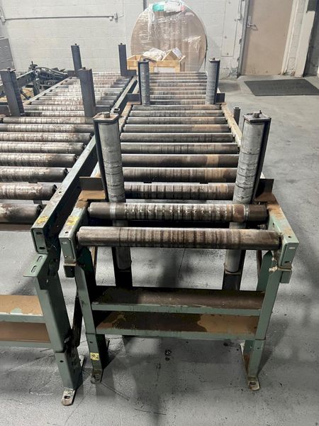 USED 10' X 24" WIDE ROLLER CONVEYORS (4) SECTIONS, Stock# 11016