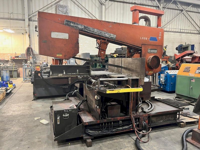 USED COSEN 16" X 31" SEMI-AUTOMATIC DUAL COLUMN DOUBLE MITERING BANDSAW MODEL SH-800DM, Stock# 1