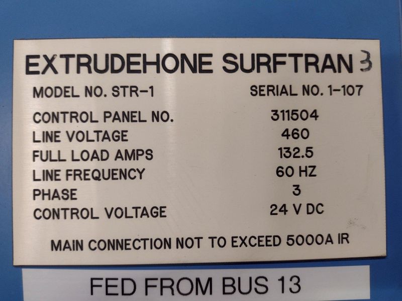 EXTRUDE HONE / SURFTRAN MODEL #STR-1 HIGH PRESSURE WASHER & DEBURRING SYSTEM W/ STORCH DEMAGNETI