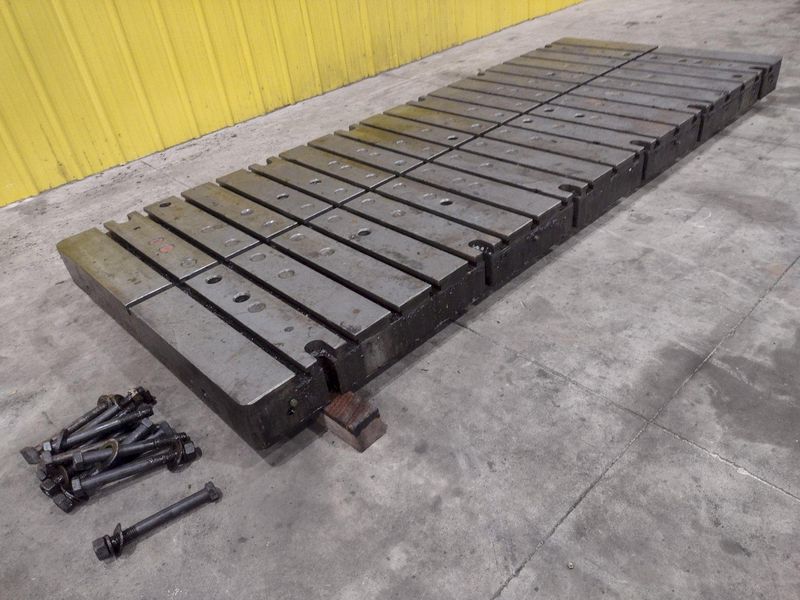 120" X 48" X 6" T-SLOTTED PRESS BOLSTER PLATE: STOCK #22522