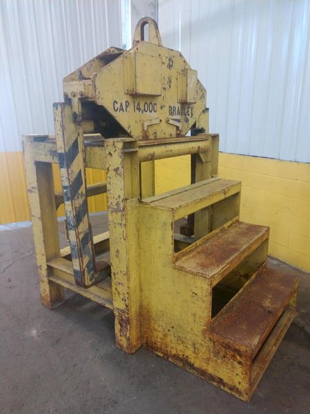14,000 LB 7 TON X 26" TO 60" X 72" OD BRADLEY MOTORIZED COIL GRAB: STOCK 13233