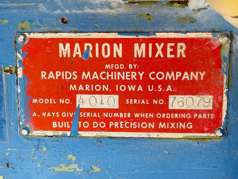 Marion Paddle Mixer/Blender - 35cu.ft. - Carbon Steel