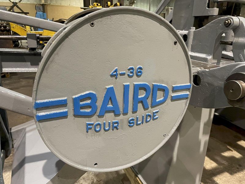 1/4" X 36" US BAIRD MODEL #4-36 FOUR SLIDE WIRE FORMING MACHINE: STOCK #15697