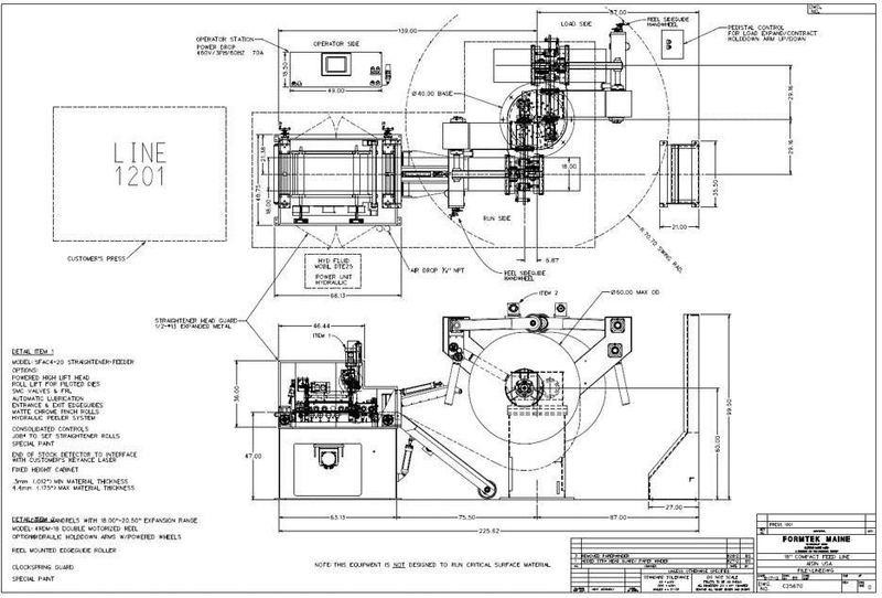 18” X .175”  X 8,000 LBS CWP MODEL #SFAC4-20 SPACE-SAVER AUTOMATIC DOUBLE END SERVO COIL FEED LI