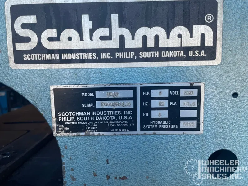 SCOTCHMAN 90 Ton  9012 Hydraulic Ironworker #7906 #1