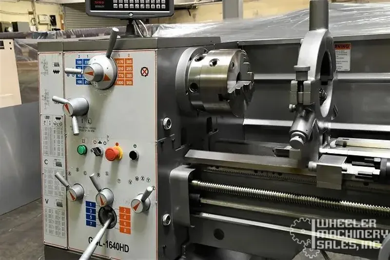 New GMC 16 x 40" Heavy Duty Precision Gap Bed Lathe w/ DRO GML-1640HD