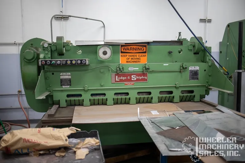 Lodge & Shipley S-0306-AB Mechanical Power Squaring Shear 3/16" x 6' #6769 #2
