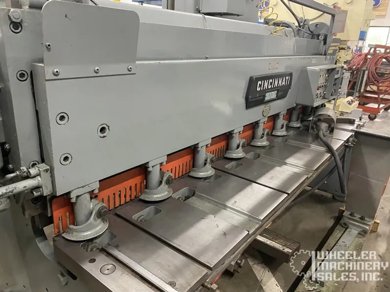 Cincinnati 1008 Mechanical Power Squaring Shear 10 Ga. x 8′ #6150 #2
