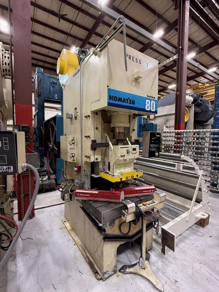 80 Ton KOMATSU OBS Used Gap Frame Press For Sale Model 80H-VS-3, Year 1995