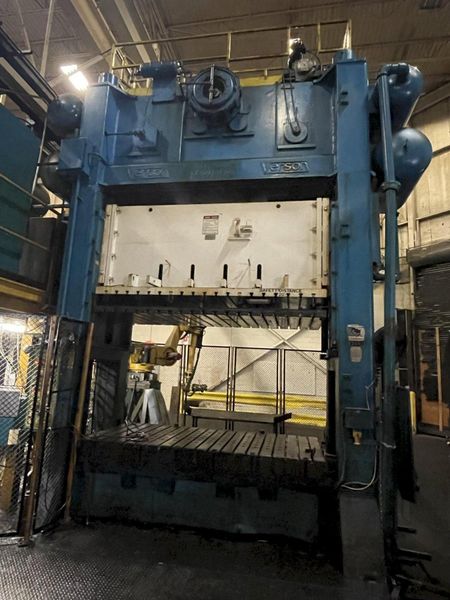 1000 ton Verson S4-1000-120-72t Used Straight Side Mechanical Metal Stamping Press For Sale, (3)