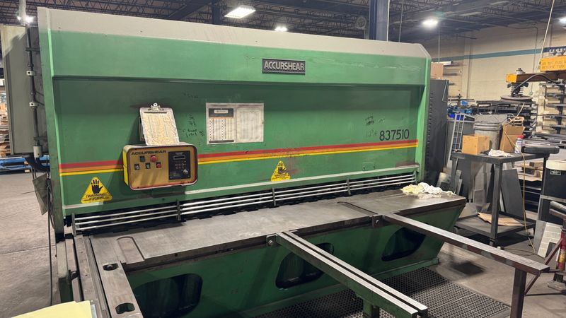 1995 Accurshear 837510 Hydraulic Shear (#5772)