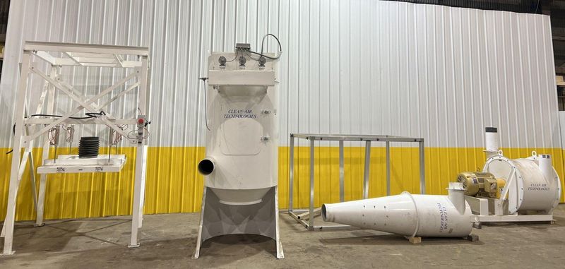 40 HP x 4 STATION CLEAN AIR TECHNOLOGIES / EUROVAC INDUSTRIAL TRANSIT & BUS CENTRAL VACUUM SYSTE