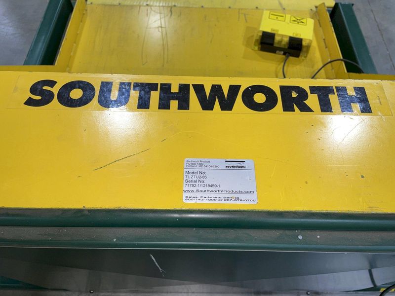 2000 LB SOUTHWORTH MODEL # ZTU2-85 CONTAINER TILTER: STOCK #78552