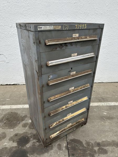 7 DRAWER 30" X 27-1/2" X 59" VIDMAR CABINET: STOCK #77993