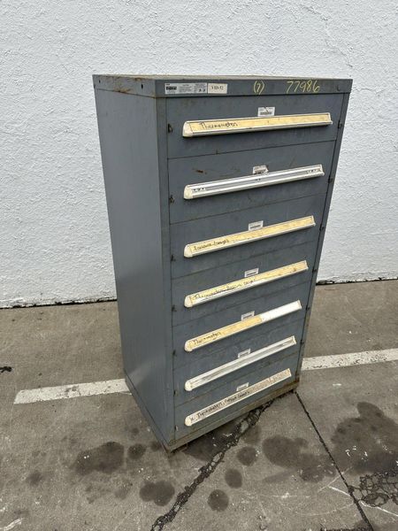 7 DRAWER 30" X 27-1/2" X 59" VIDMAR CABINET: STOCK #77986