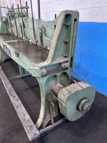 8' X 16 GAUGE PEXTO & WILCOX POWER SQUARING SHEAR: STOCK #77005