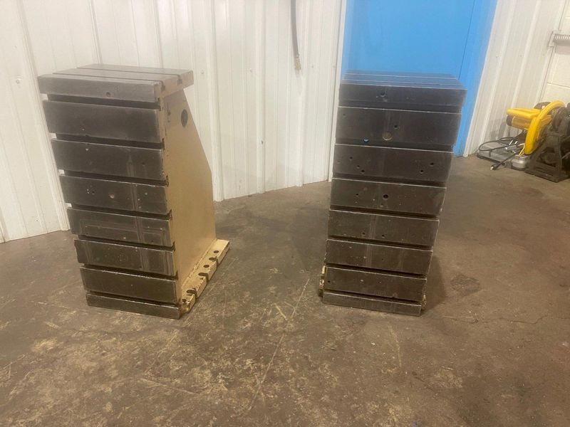 (1) PAIR G & L 12" X 26 X  T SLOTTED ANGLE PLATES: STOCK #76671