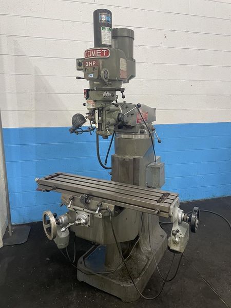 3 HP COMET RAM TYPE VERTICAL MILL: STOCK #76559