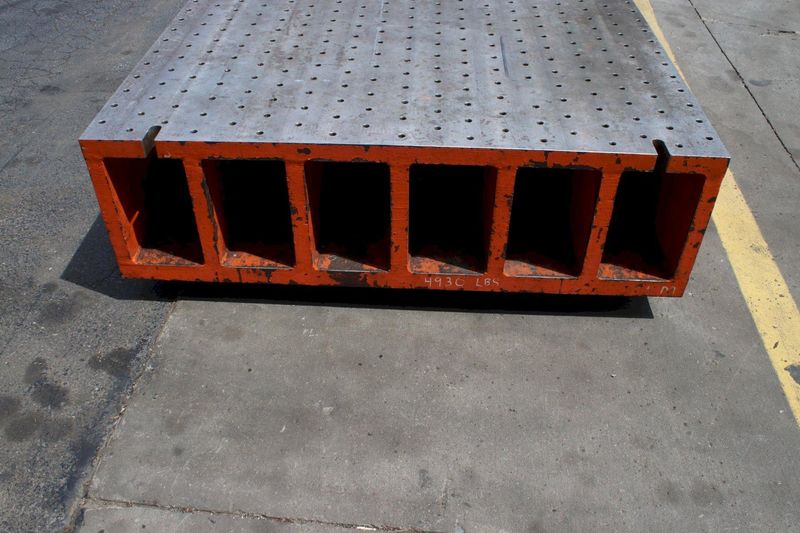 53-1/2" X 54" X 16" DRILLED & TAPPED PLATE: STOCK #76524