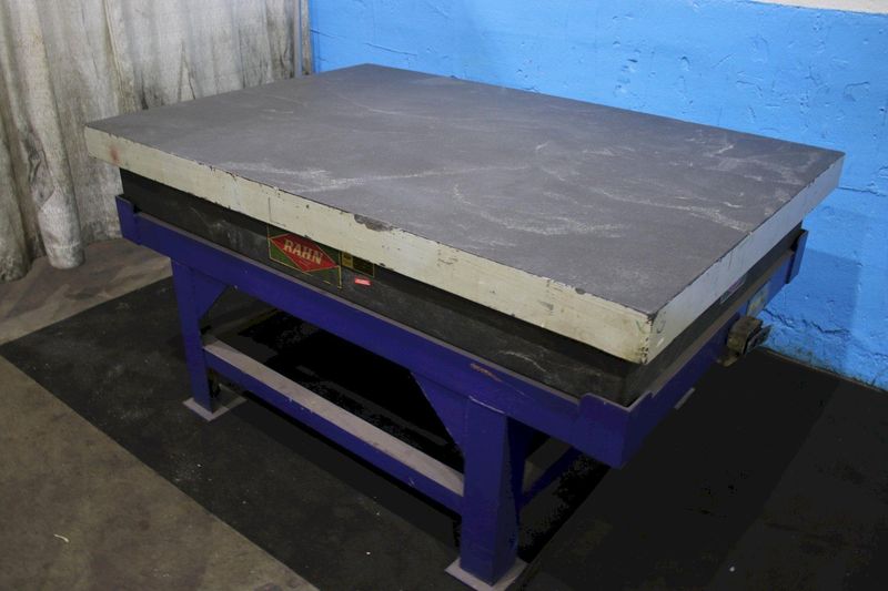 48" X 72" X 10" RAHN GRANITE TABLE ON STAND: STOCK #76220