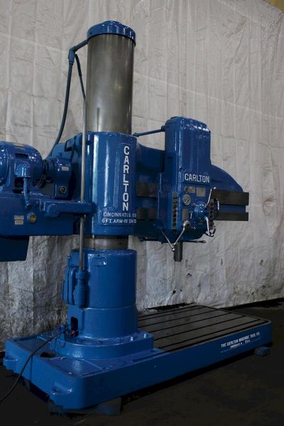 6' X 19" CARLTON RADIAL DRILL: STOCK #74022