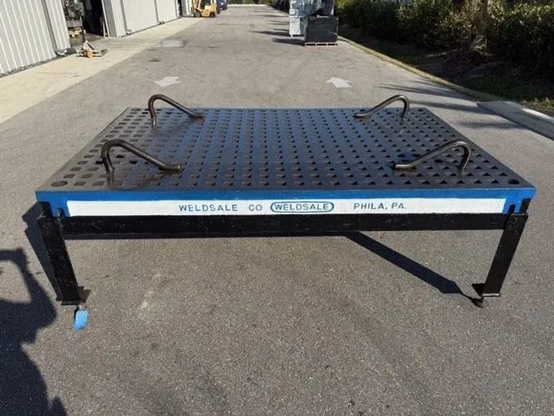 WELDSALE 5’ x 8’ Welding Table Platen Acorn Type USA #8146