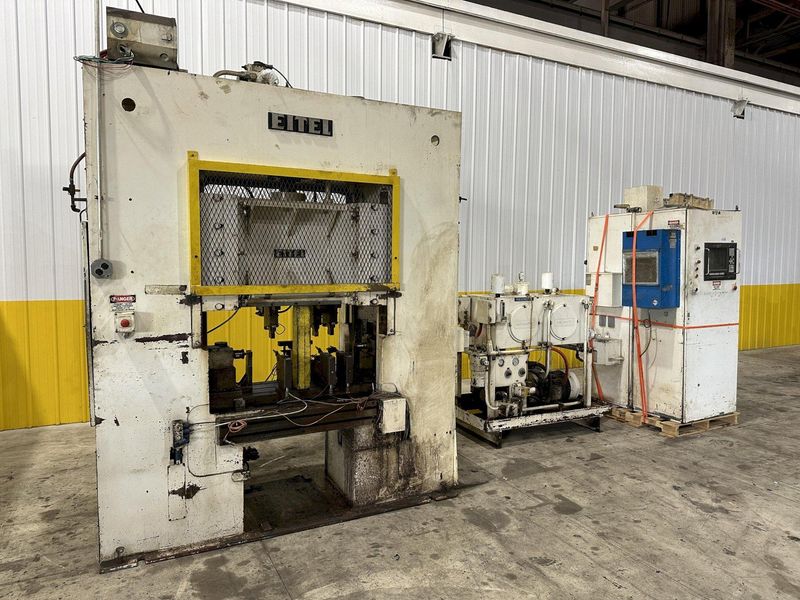 25 TON EITEL MODEL ASP-25 SERVO DRIVEN AUTOMATIC BAR & ROD PRECISION STRAIGHTENING PRESS: YOBRO