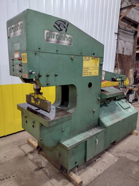 140 TON PIRANHA MODEL #PII HYDRAULIC IRONWORKER: STOCK 19838