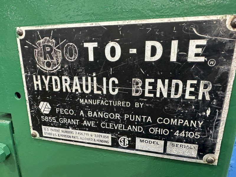 10' X 14 GAUGE ROTO DIE HYDRAULIC BRAKE: STOCK #77006