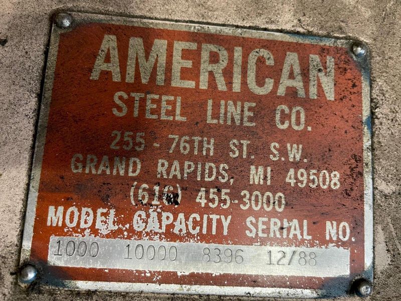 10000 lbs American Steel Line Coil Reel