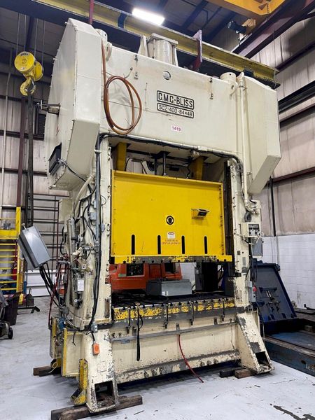 400 ton Bliss SC2-400-84-48 Used Straight Side Mechanical Metal Stamping Press For Sale, Year 19