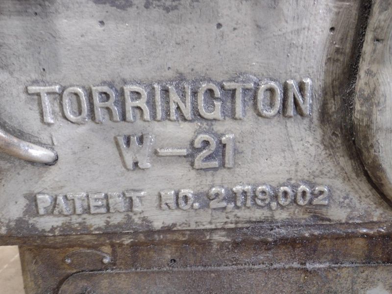 .072" X 1" COIL TORRINGTON MODEL #W-21 SPRING COILER / COIL MACHINE: STOCK #18720