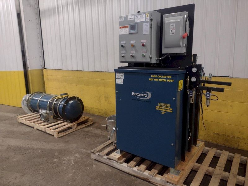 15 HP DUSTCONTROL MODEL #DC-11 & RAF-1600 DUST COLLECTOR SYSTEM: STOCK #17169