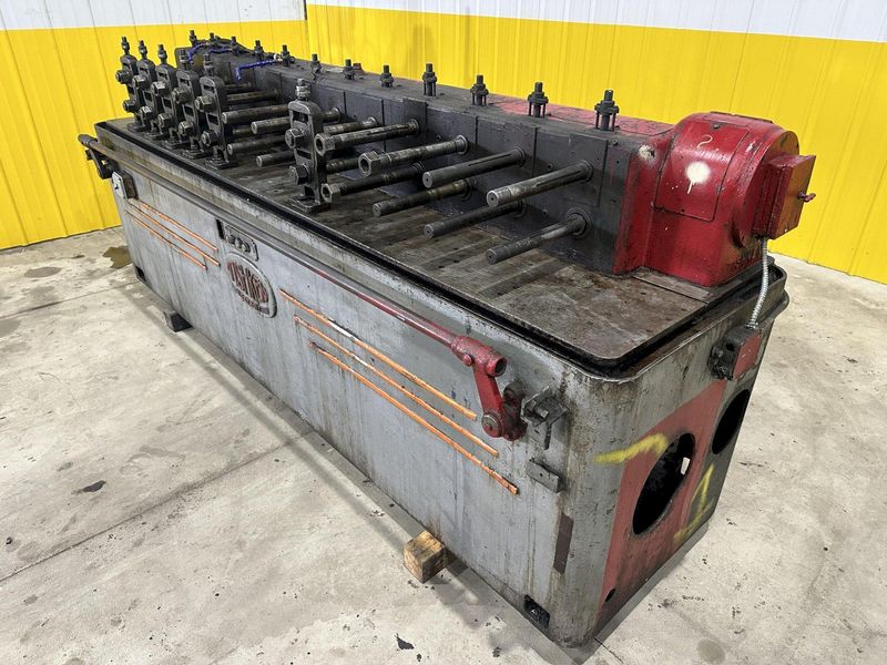 12 STAND X 1.375" TISHKEN MODEL #12-MLW1-3/8 ROLLFORMER 8" ROLL SPACE: STOCK #20529