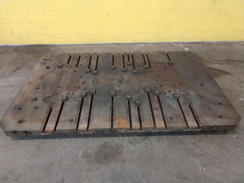 96" X 60" T-SLOTTED BOLSTER PLATE / LAYOUT SURFACE PLATE: STOCK #12680