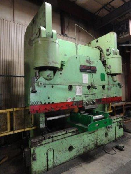 600 TON X 12' CINCINNATI MODEL 600H HYDRAULIC PRESS BRAKE: STOCK #65019
