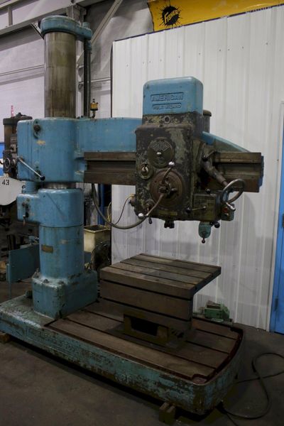 4' X 11" AMERICAN RADIAL ARM DRILL: STOCK #71937