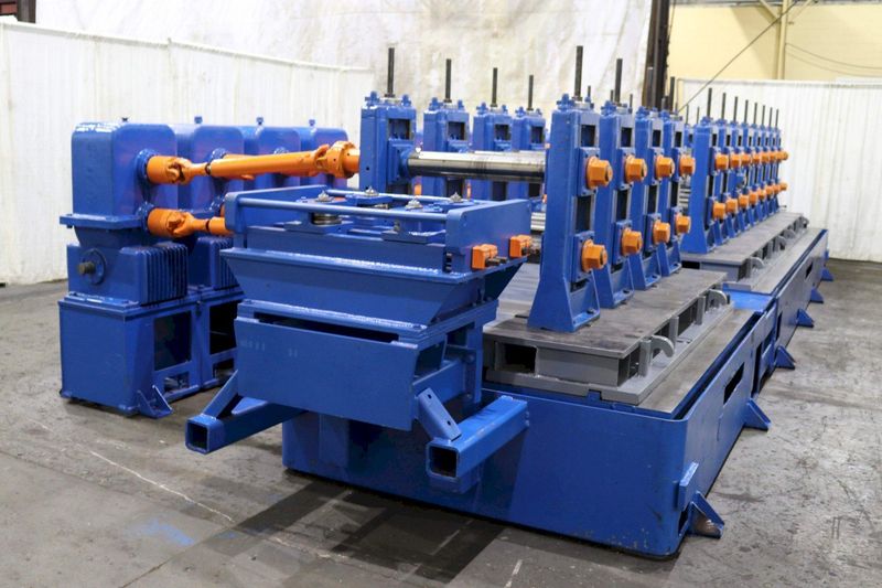 12 STAND X 4-1/2" X 32" YODER W35 RAFTED ROLLFORMER LINE: STOCK #10523