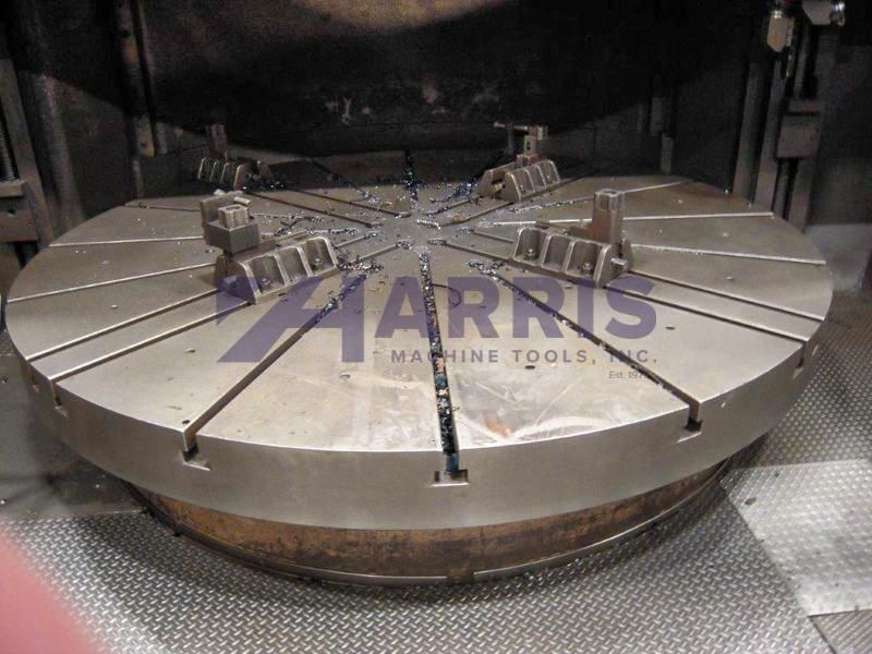 124" Bullard Dyn-au-tape 2 Axis CNC Vertical Boring Mill with Fanuc 15TT Control