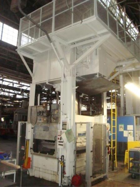 1000 TON WILLIAMS & WHITE 96" X 48" BED 4-POST HYDRAULIC PRESS: STOCK# 15313